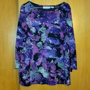Sag Harbor Stretch Purple/Black Top XL